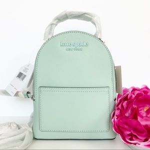New Kate Spade Mini Convertible Leather Backpack